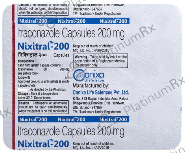 Nixitral 200mg Capsule 10s