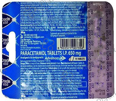Crocin 650 Advance Tablet