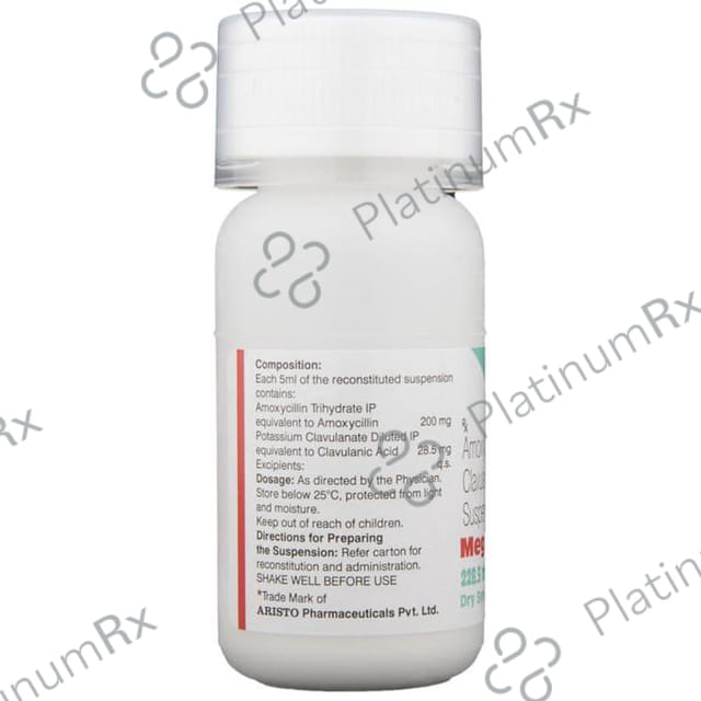 Mega CV 228.5mg Dry Syrup 30ml