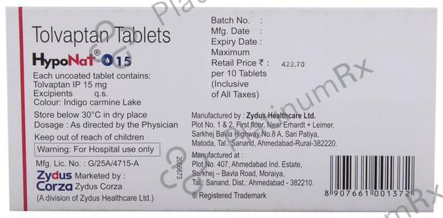 Hyponat O 15mg Tablet 10s
