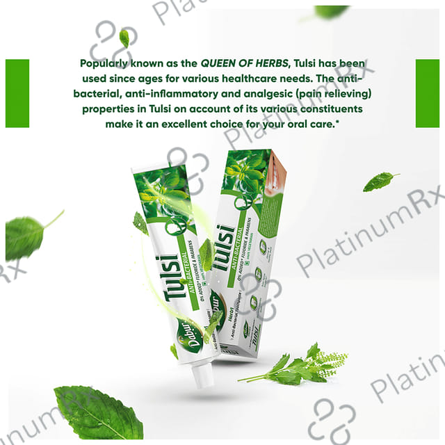 Dabur Tulsi Anti-Bacterial Herb'l Toothpaste (200gm Each)