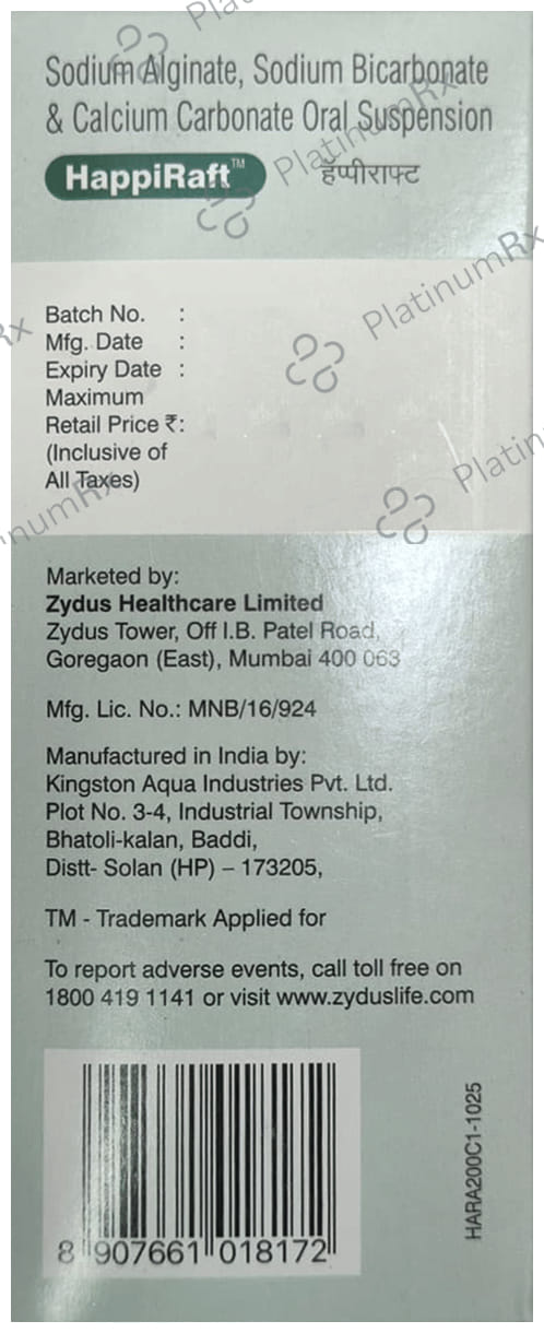 Happiraft Mint Oral Suspension 200ml