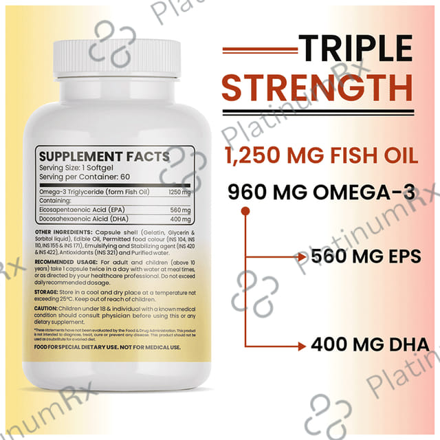 Royal Swag 1250mg Omega 3 Capsule 60s