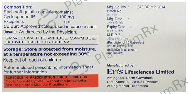 Psorid 100mg Capsule 10s