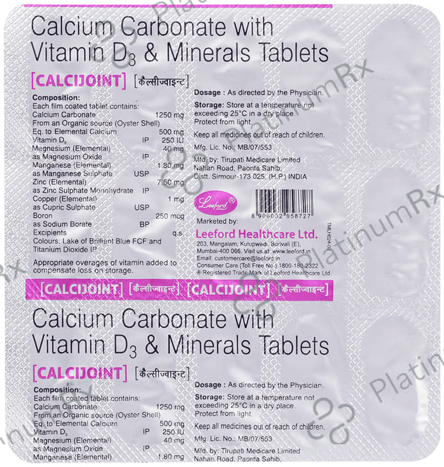Calcijoint Tablet 15s