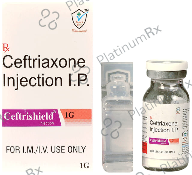Ceftrishield 1g Injection 1s