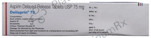 Delisprin 75mg Tablet 14s