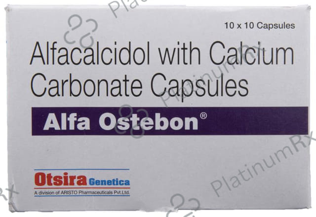 Alfa Ostebon 200mg/0.25mcg Capsule 10s