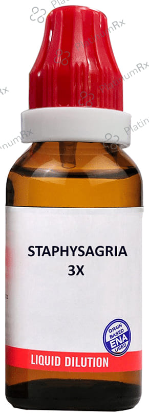 Bjain Staphysagria Dilution 3X 100 ml