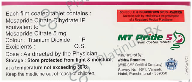 MT Pride 5mg Tablet 10s