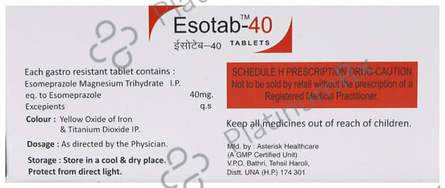 Esotab 40mg Tablet 10s
