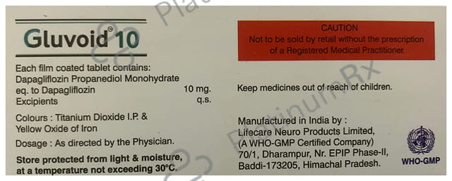 Gluvoid 10mg Tablet 10s