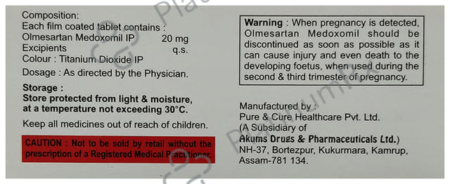 Olmecaid 20 Tablet