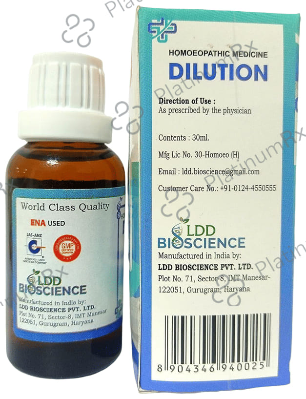 LDD Bioscience Zincum Met Dilution 1000 CH 30 ml
