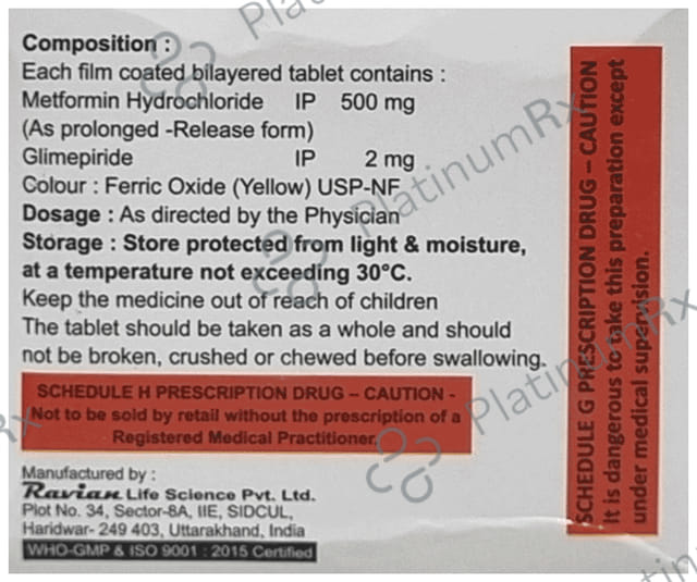 Nuglim M 2mg/500mg Tablet