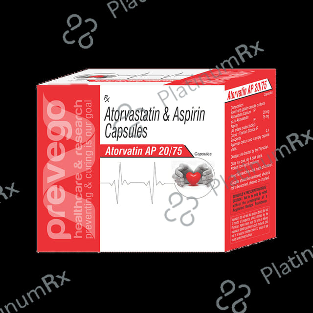 Atorvatin AP 20/75mg Capsule 10s