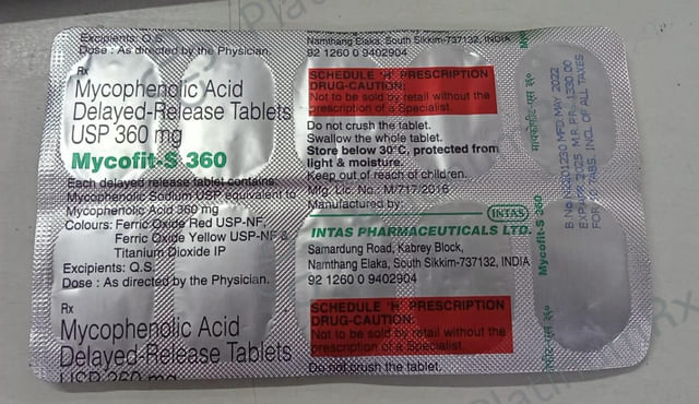 Mycofit S 360mg Tablet 10s