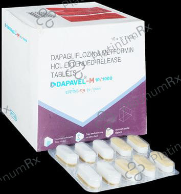 Dapavel M 10/1000mg Tablet ER 10s