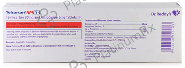 Telsartan AM 5/80mg Tablet 10s