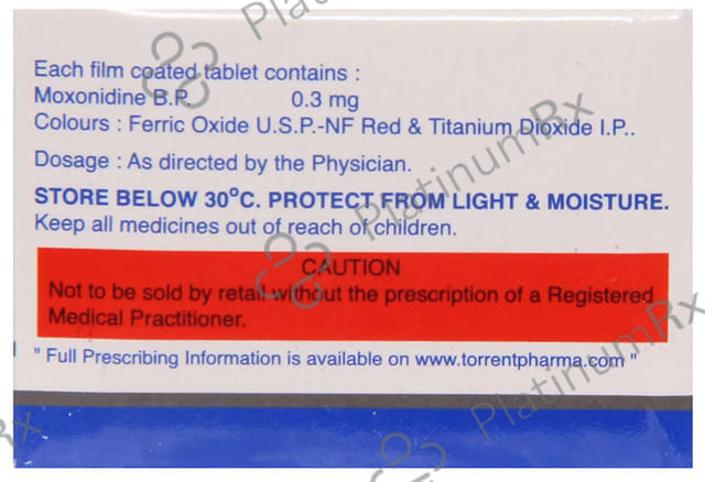 Moxcent 0.3mg Tablet 10s