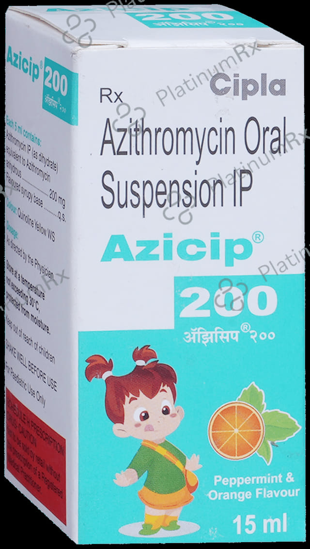 Azicip 200mg Oral suspension 15ml