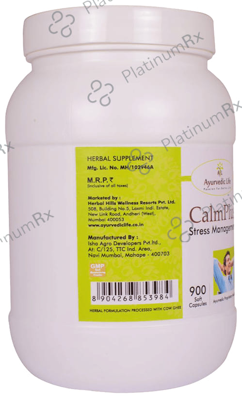 Ayurvedic Life Calm Plus Stress Management Capsule 900 capsules