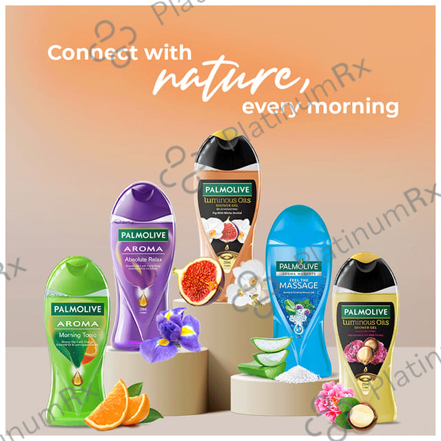 Palmolive Rejuvenating Fig Oil with White Orchid Luminous Oils Shower Gel