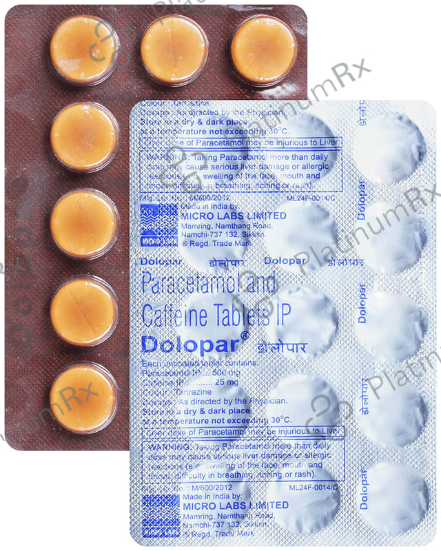 Dolopar 25/500mg Tablet 15s