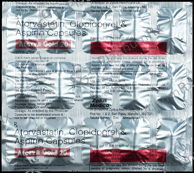 Atorva Gold 20/75/75mg Capsule 15s