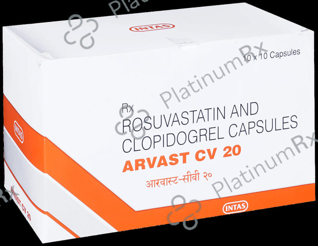 Arvast CV 20/75mg Capsule 10s