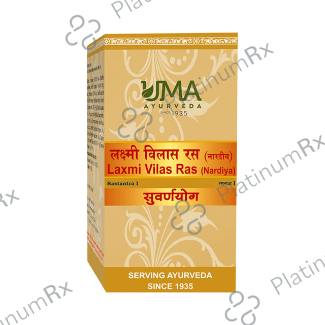 Uma Ayurveda Laxmi Vilas Ras (Nardiya) Tablet with Gold