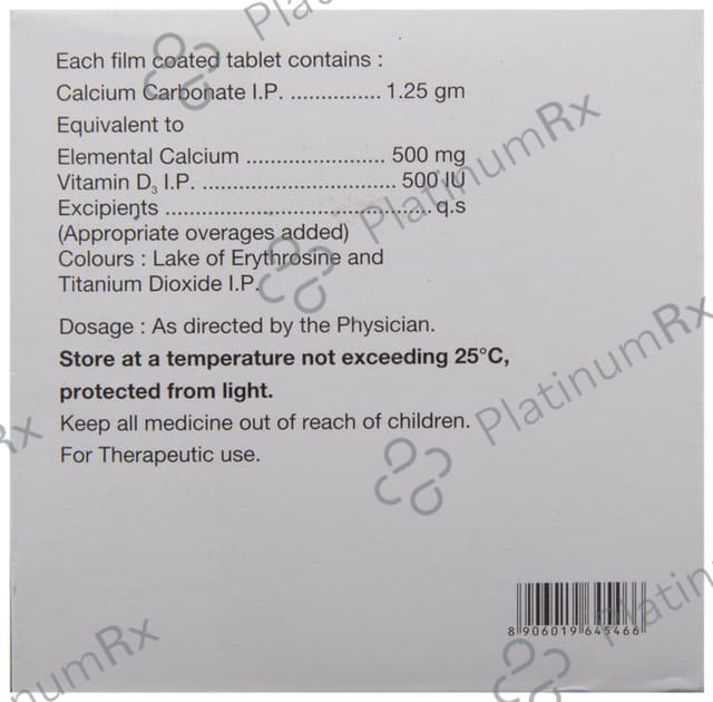 Abocal 500mg/500IU Tablet 15s