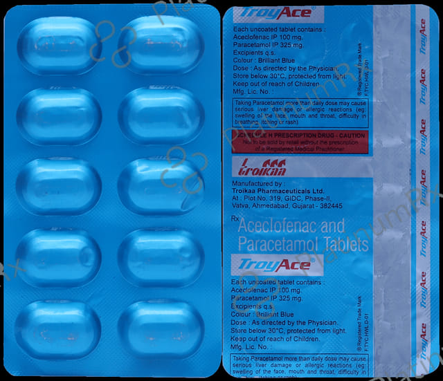 Troyace 100/325mg Tablet 10s