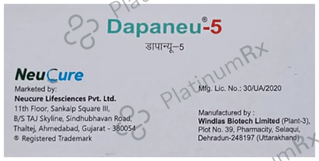 Dapaneu 5mg Tablet