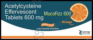 Mucofizz 600 Effervescent Orange Sugar Free Tablet 10s