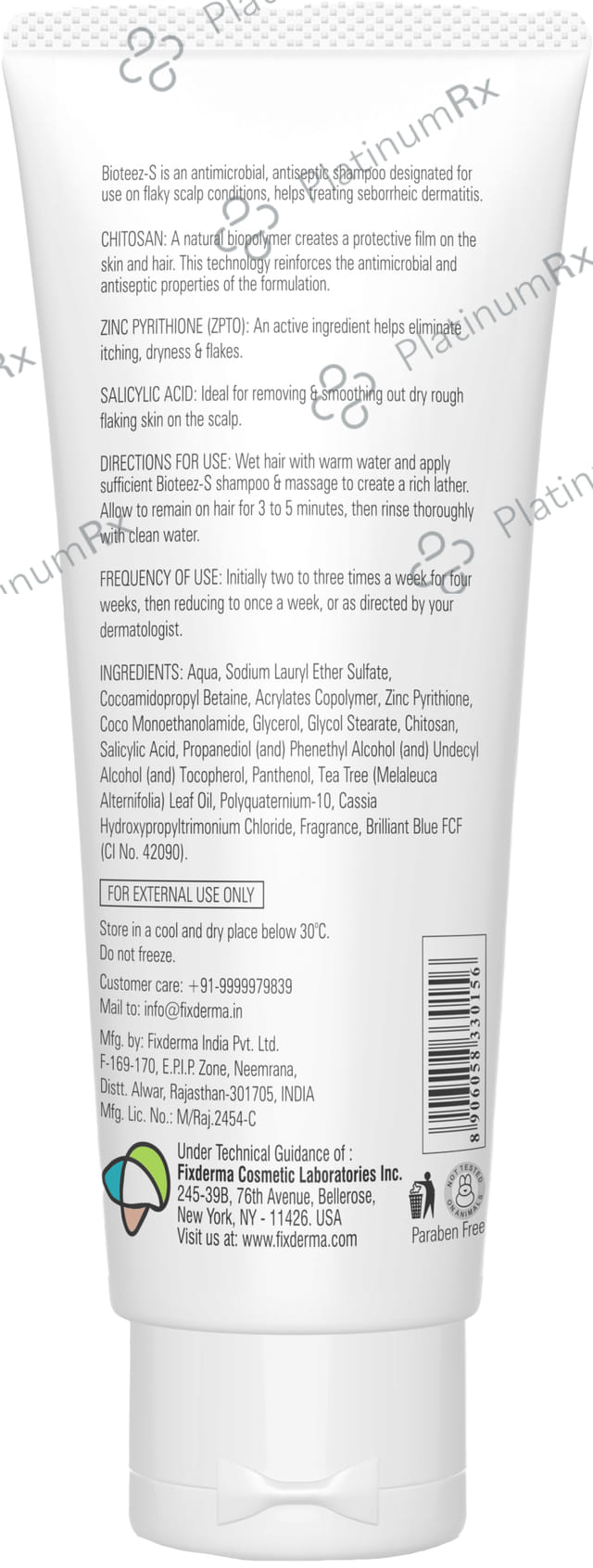 Fixderma Bioteez-S Anti-Dandruff Shampoo