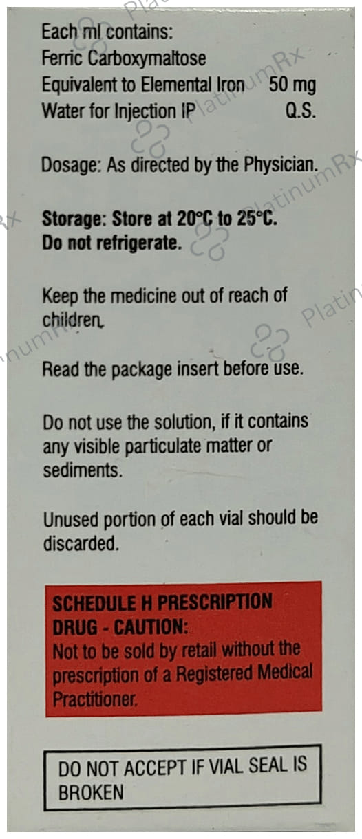 Rapifer FCC 50mg Injection 10ml