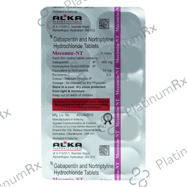 Mecomin NT 400mg/10mg Tablet