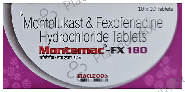 Montemac FX 180/10mg Tablet 10s