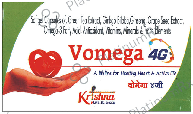 Vomega 4G Softgel Capsule 10s