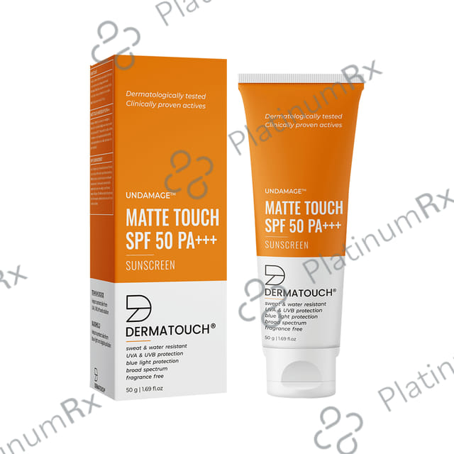 Dermatouch Undamage Matte Touch SPF 50 PA+++ Sunscreen Cream 50gm