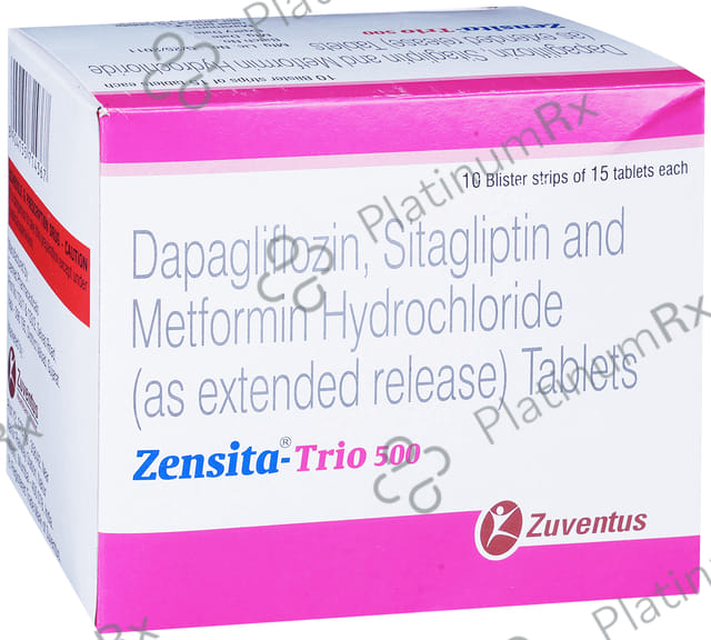 Zensita Trio 10/500/100mg Tablet ER 15s