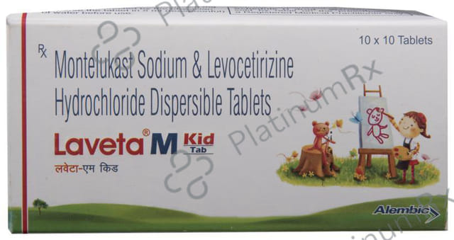 Laveta M Kid 2.5/4mg Tablet 10s