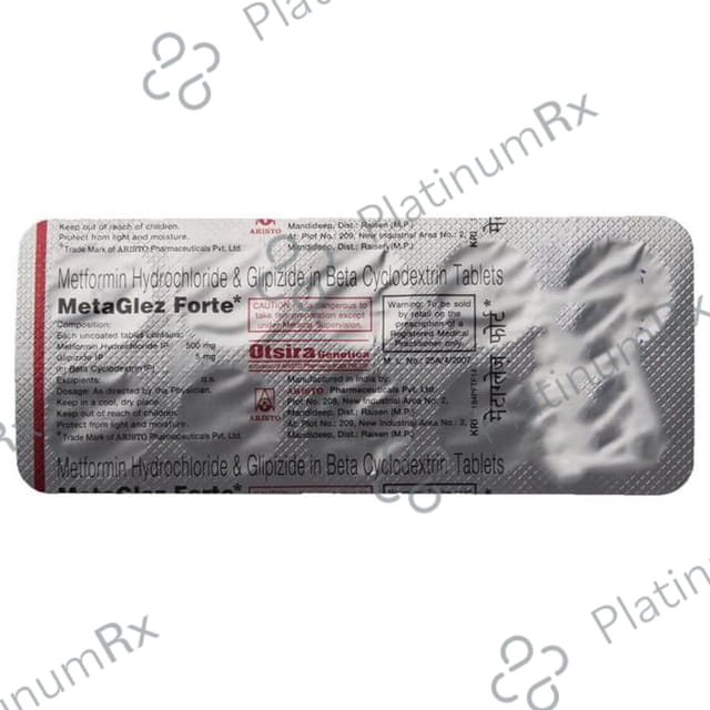Metaglez Forte 5/500mg Tablet 10s