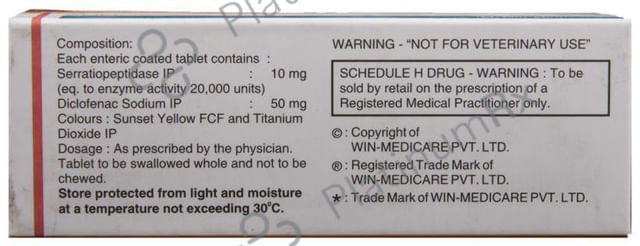 Diclomol SP 50/10mg Tablet 10s