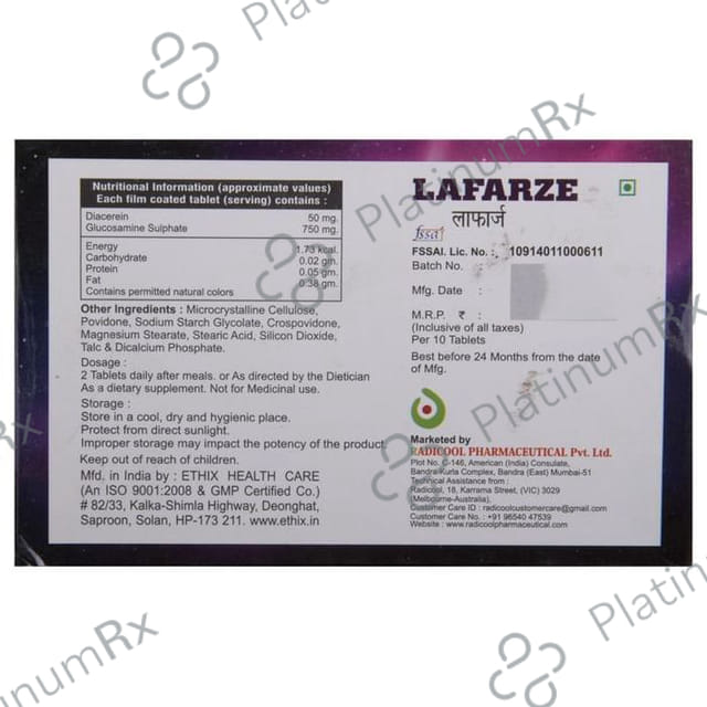 Lafarze 50/750mg Tablet 10s