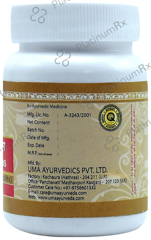 Uma Ayurveda Vatkulantak Ras Tablet 80 tablets