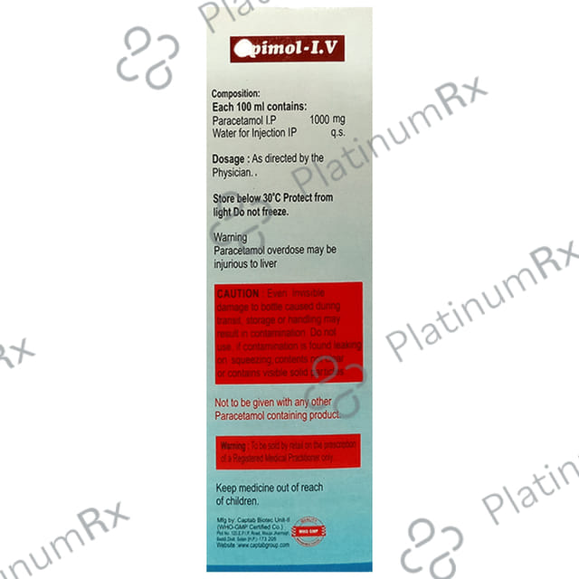 Opimol I.V 1000mg Infusion 100ml