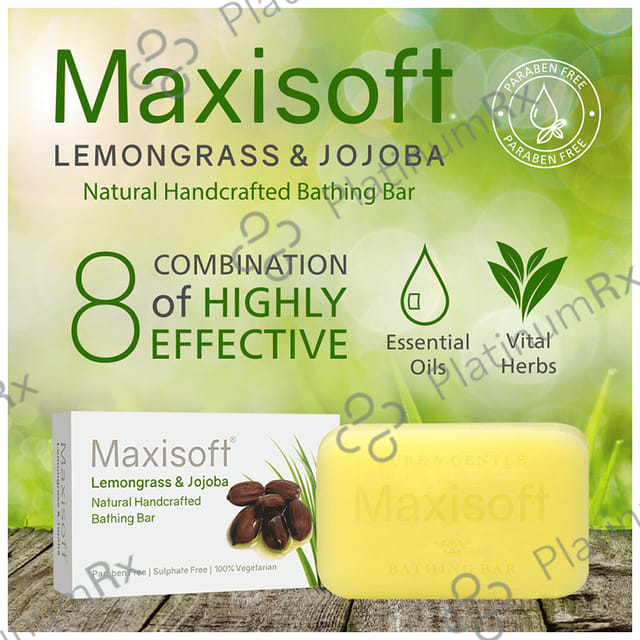 Maxisoft Lemongrass & Jojoba Bathing Bar (75gm Each) 1 units