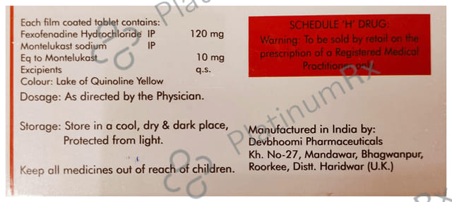 Talifen M 120/10mg Tablet 10s